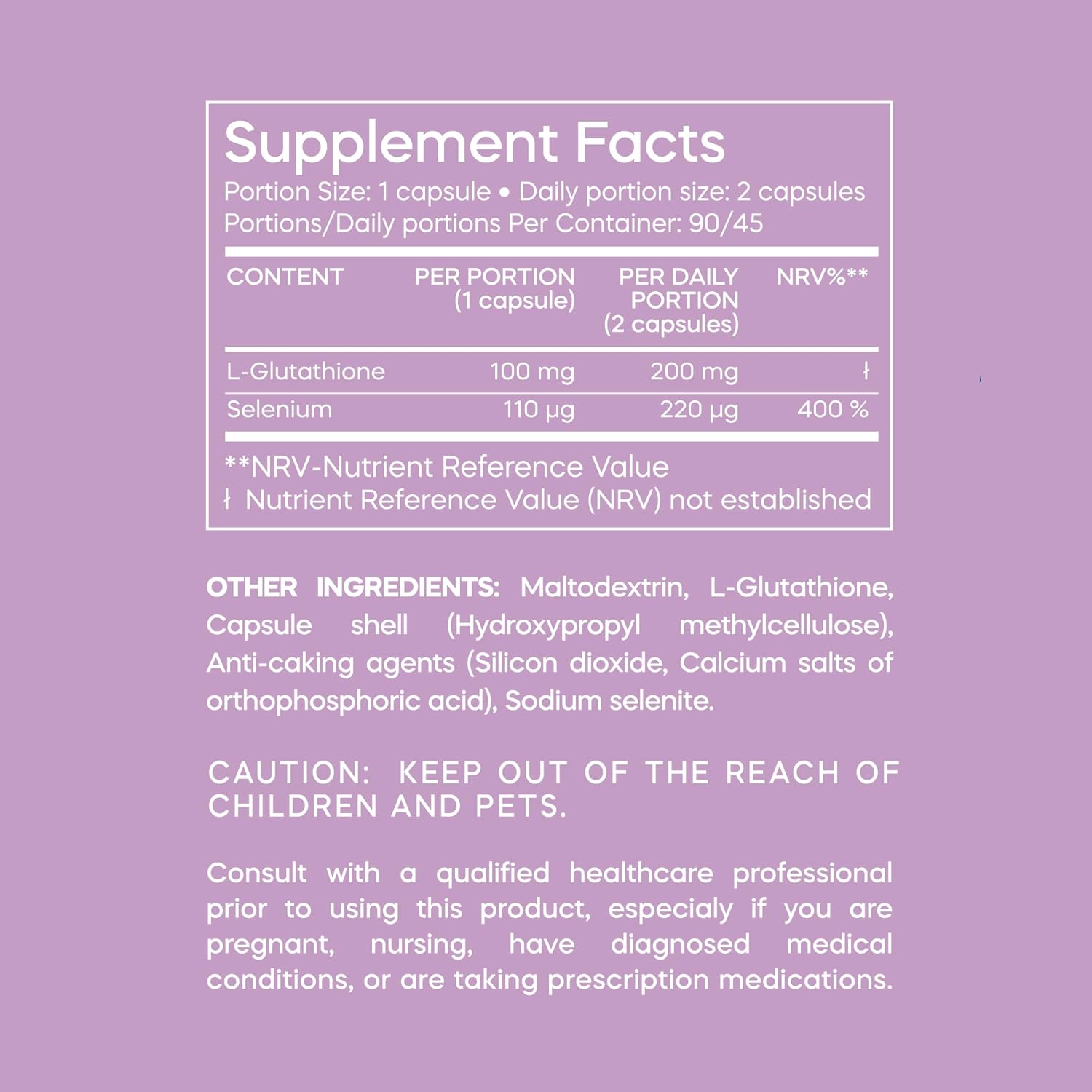 Detox & Immune Support with FORMA NUTRITION L-Glutathione + Selenium - 90 Capsules