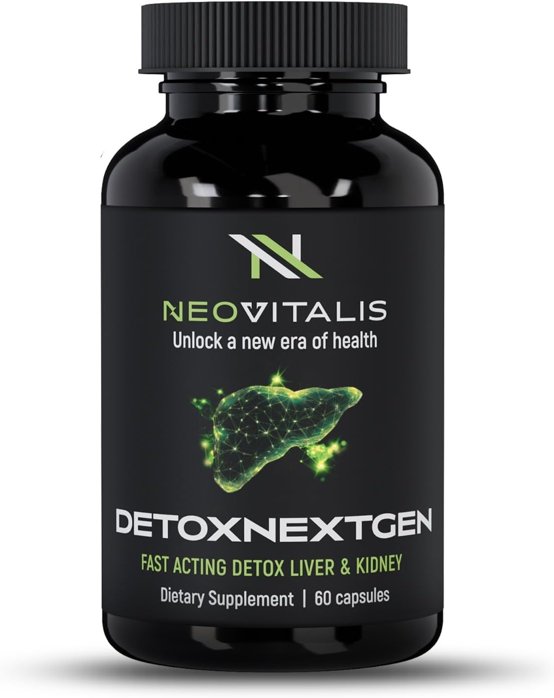 DetoxNextGen Fast-Acting Liver & Kidney Support Supplement - Natural Toxin Removal with Milk Thistle & Dandelion Root | 60 Capsules