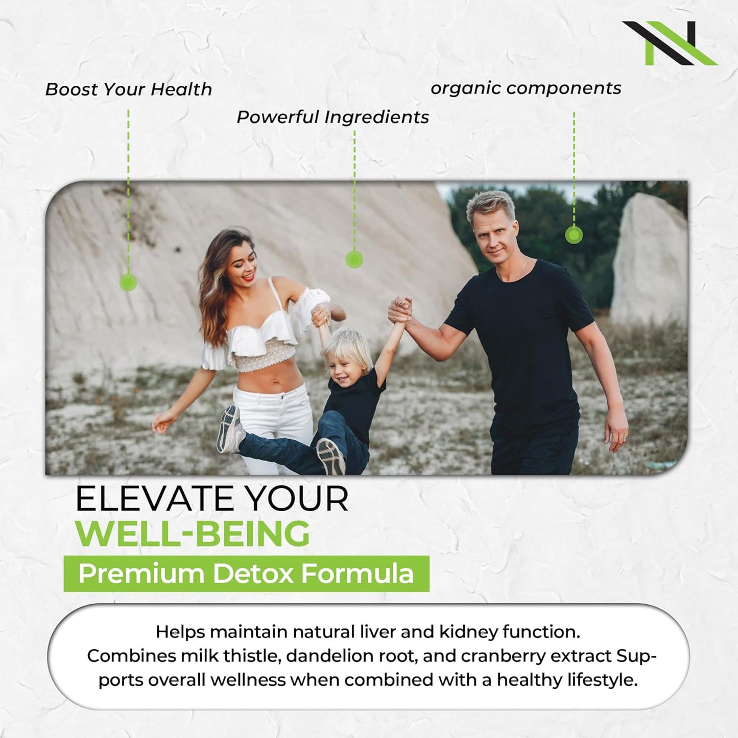 DetoxNextGen Fast-Acting Liver & Kidney Support Supplement - Natural Toxin Removal with Milk Thistle & Dandelion Root | 60 Capsules