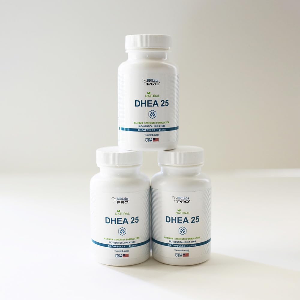 DHEA Supplement for Hormone Balance - Maximum Strength Formulation for Men and Women - Gluten Free - Vegetarian Capsules - 2 Month Supply