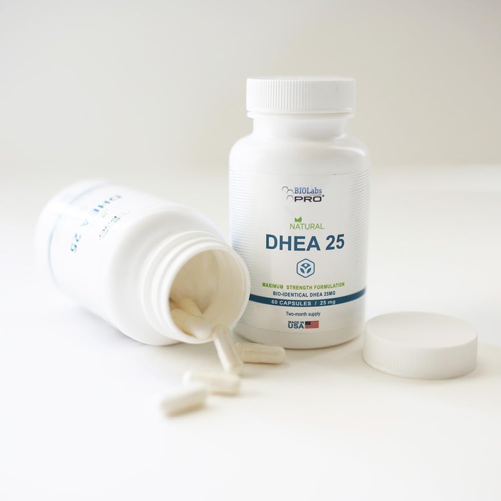 DHEA Supplement for Hormone Balance - Maximum Strength Formulation for Men and Women - Gluten Free - Vegetarian Capsules - 2 Month Supply