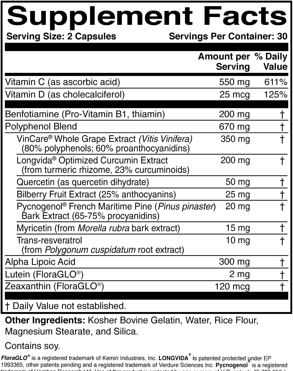 DiaVis Retinal Circulation Support Supplement - 60 Capsules for Eye Health and Wellness
