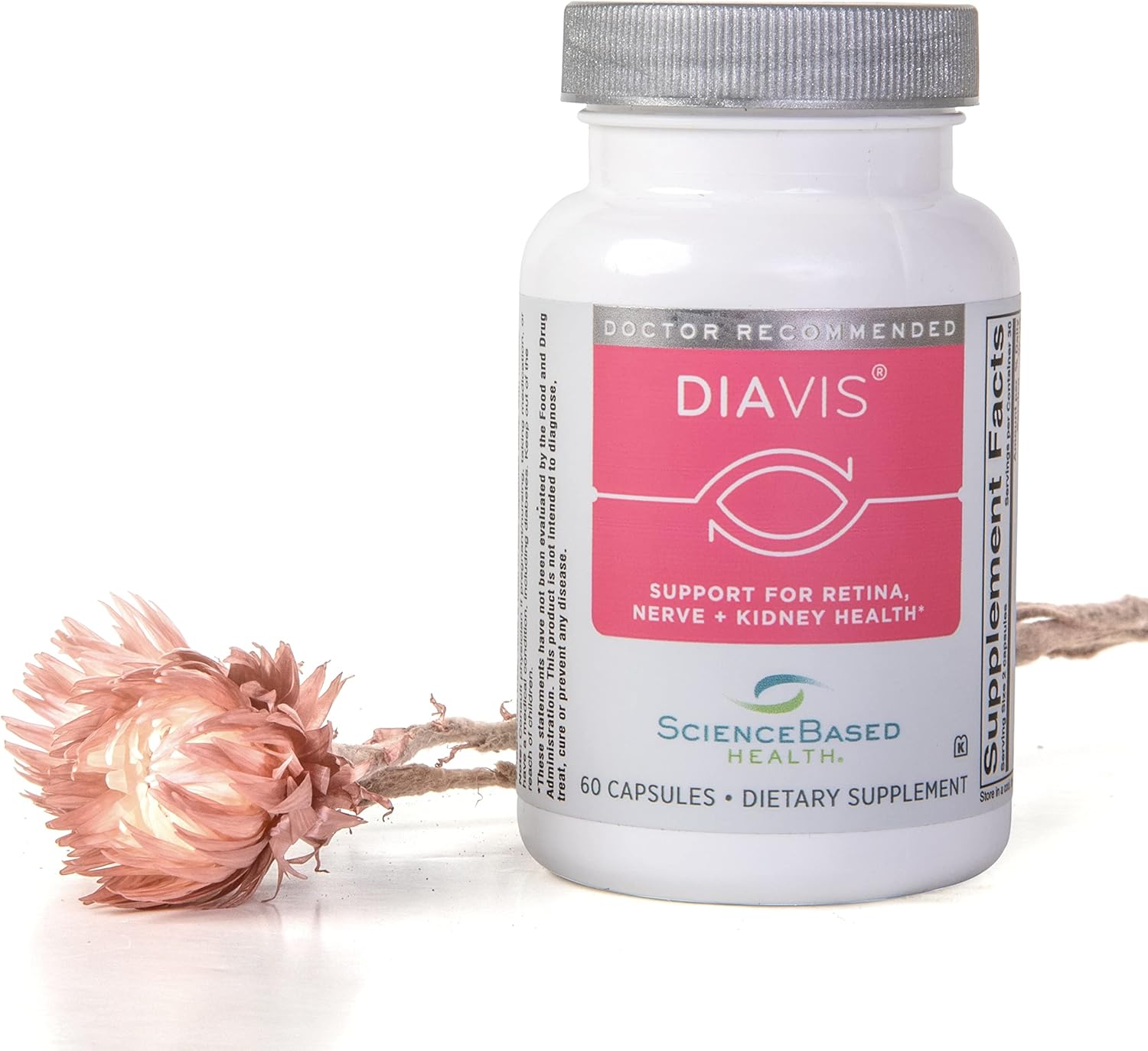 DiaVis Retinal Circulation Support Supplement - 60 Capsules for Eye Health and Wellness