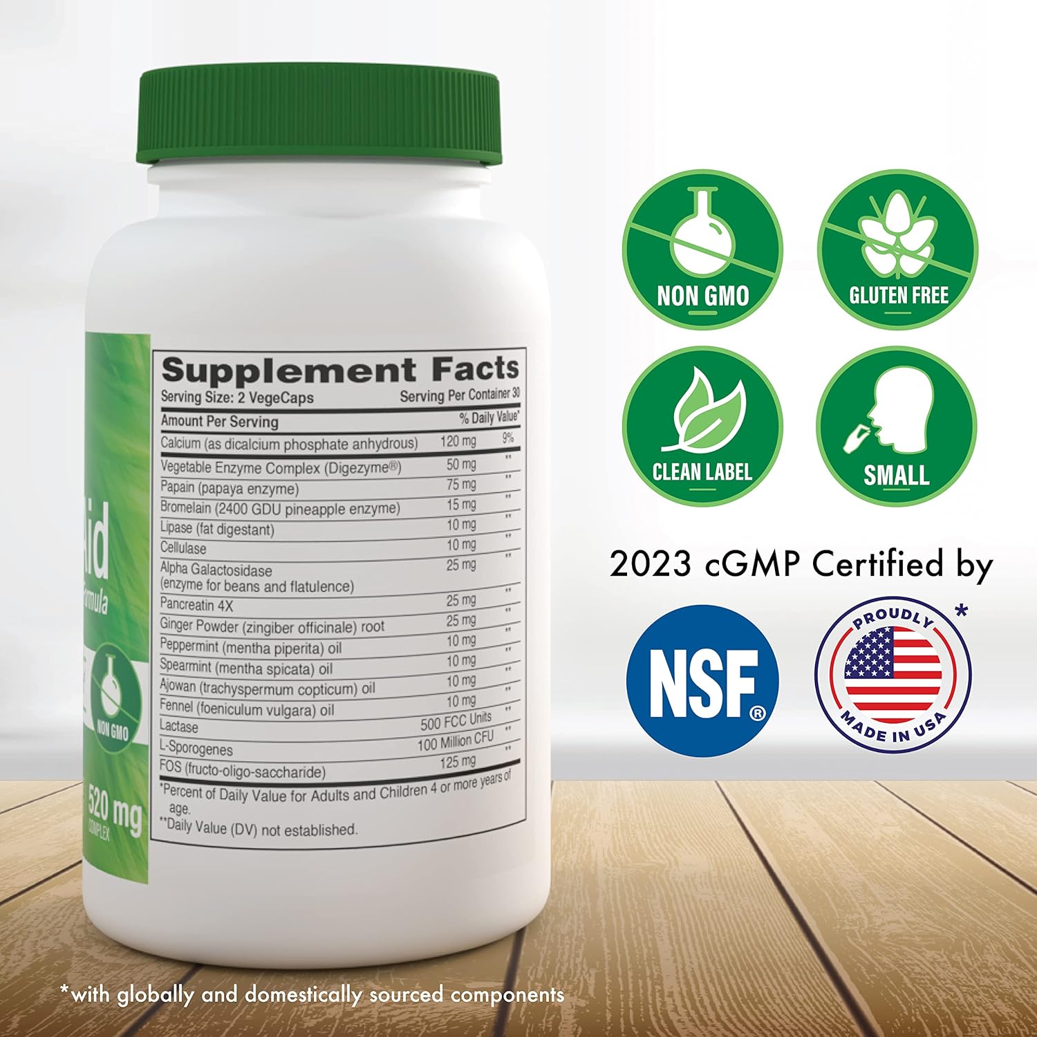 Digest-Aid Digestive Enzyme Formula with Pre and Probiotic for Nutrient Absorption Support | Fast-Acting Relief from Discomfort | Non-GMO | Pack of 60 by Health Thru Nutrition