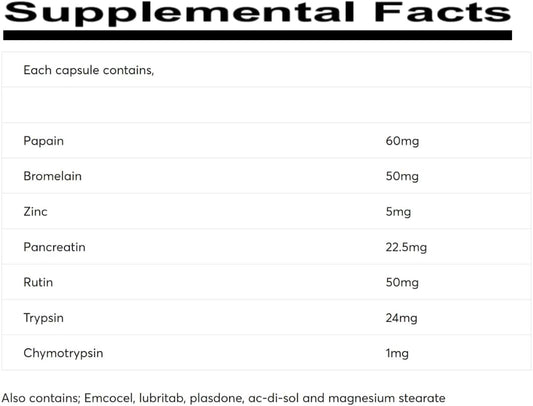 Digest Zone Enzymes: Supports Digestion of Proteins, Fats, Carbohydrates, Circulation, and Body's Repair Processes