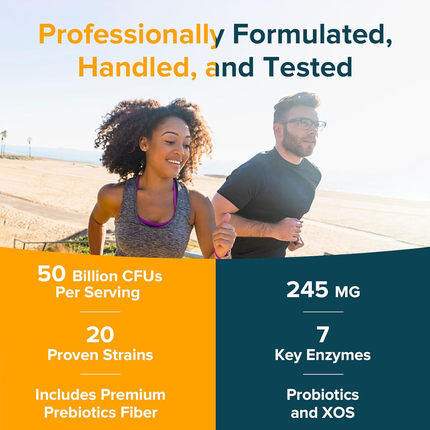 Digestion Support Bundle: Probiotics, Prebiotics, Enzymes - Immune & Gut Health - 60 Capsules, Save Now