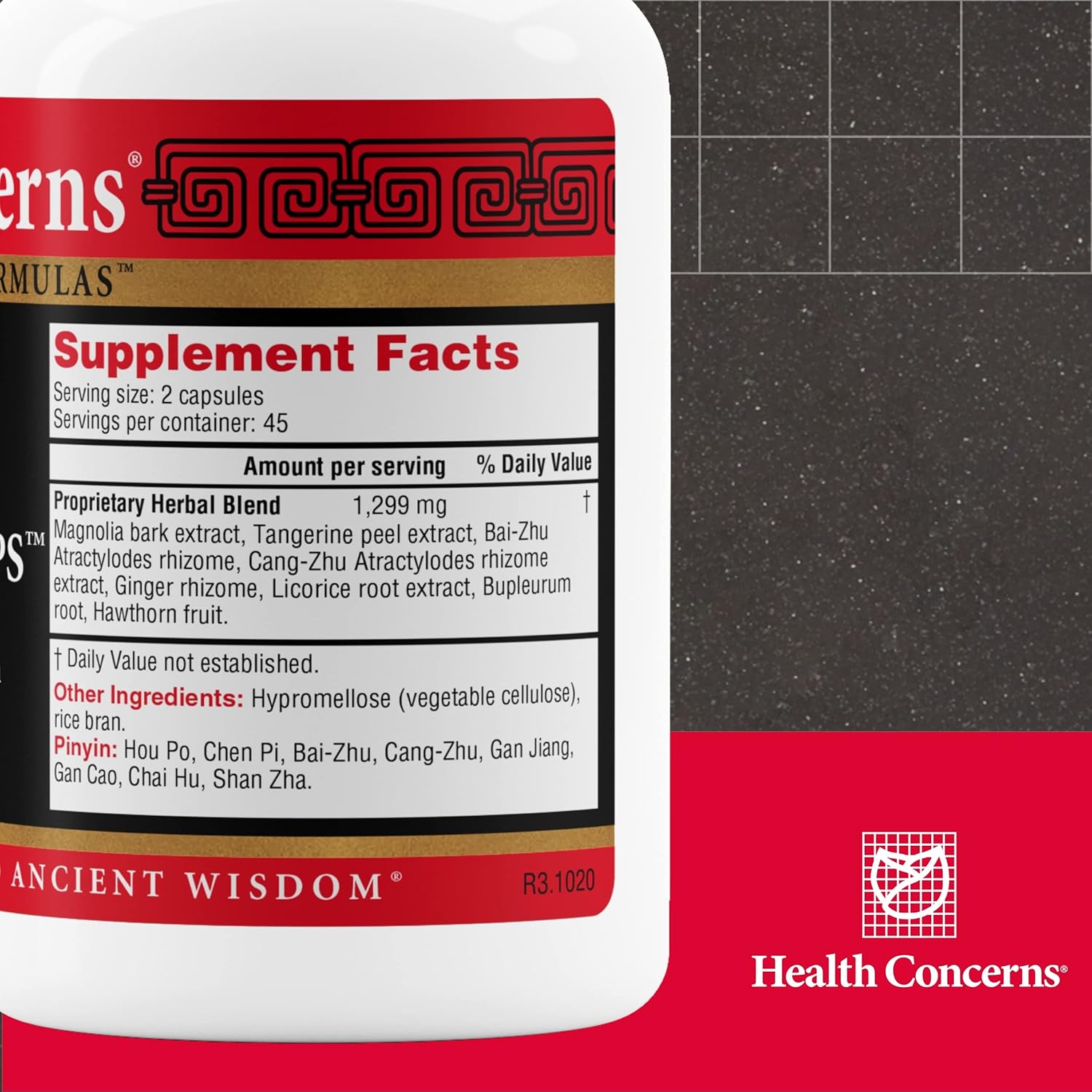 Digestion Support Capsules - Herbal Supplement for Stomach Health - 90 Capsules