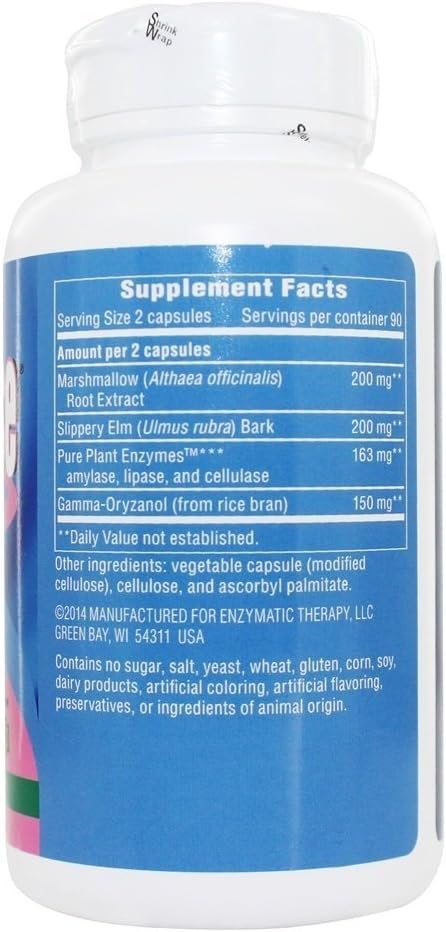 Digestion Support: Enzymatic Therapy Acid Ease Capsules - 180 Count