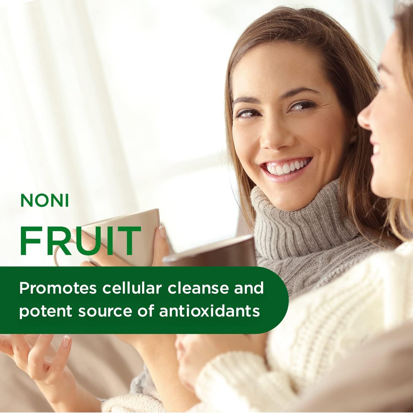 Digestive, Antioxidant & Immune Support Supplement with Noni Fruit - 60 Vegetable Capsules