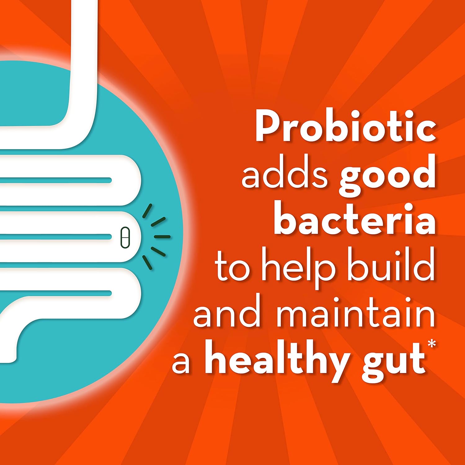 Digestive De-Stress Probiotic with Ashwagandha for Men and Women, Gluten-Free, Soy-Free, Vegetarian - 42 Capsules