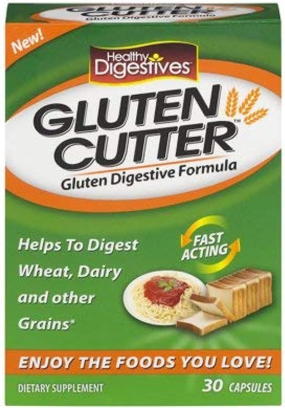 Digestive Enzyme Formula for Gluten, Wheat, Dairy - 90 Servings, Capsules (Pack of 3) - Improves Gluten Digestion