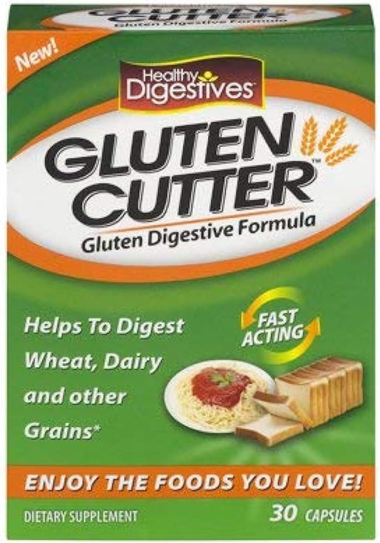 Digestive Enzyme Formula for Gluten, Wheat, Dairy - 90 Servings, Capsules (Pack of 3) - Improves Gluten Digestion