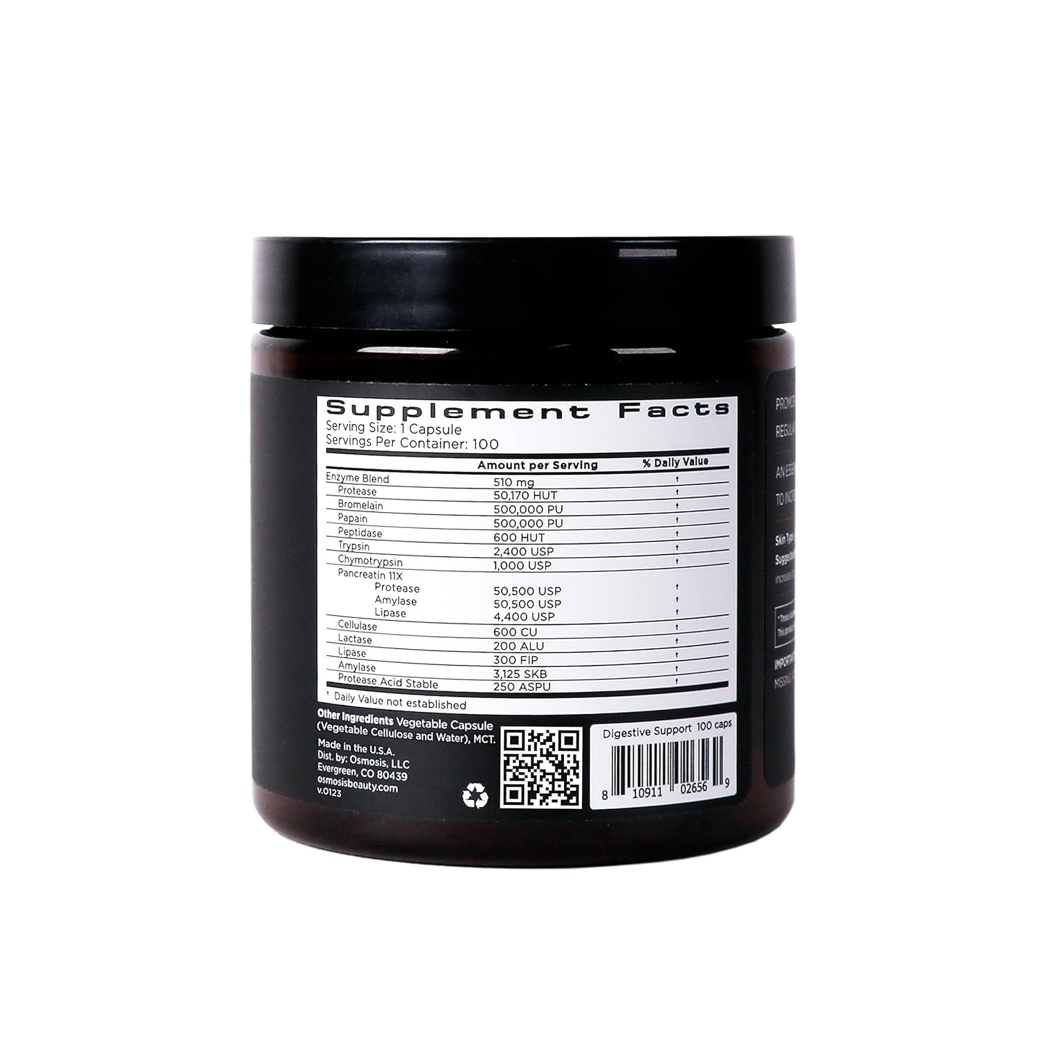 Digestive Enzyme Supplement for Gut Health and Bloating Relief - Fast-Acting Support for Men and Women, 100 Count