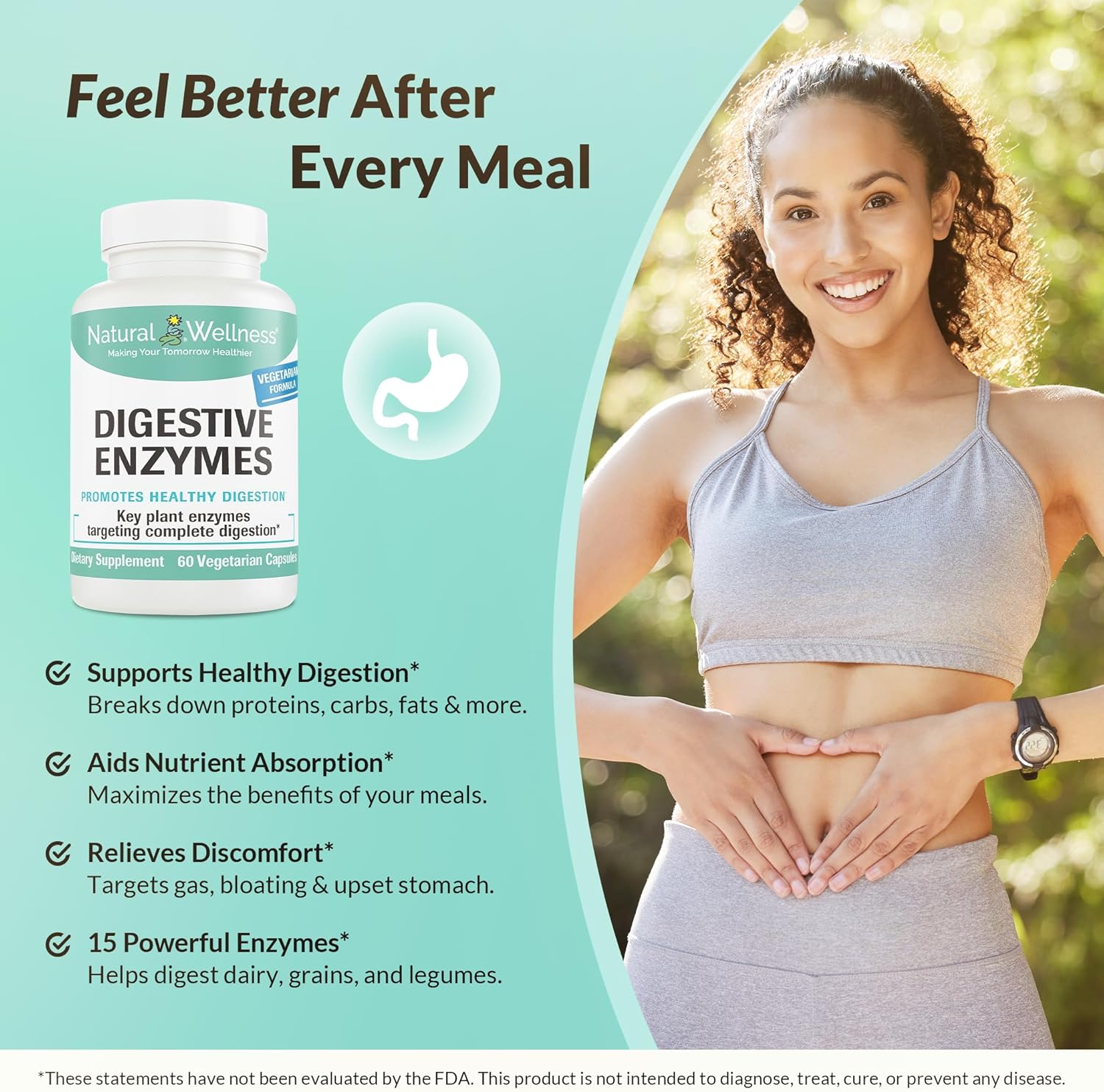 Digestive Enzyme Supplement for Healthy Digestion and Nutrient Absorption - 60 Capsules - BoostGo Australia