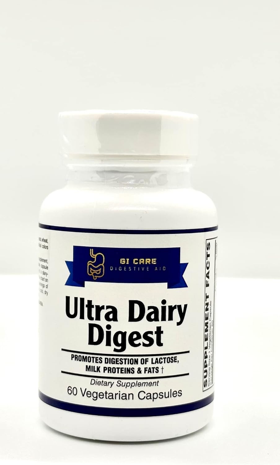 Digestive Enzyme Supplement for Lactose Intolerance & Milk Protein/Fat Digestion - GI Care Ultra Dairy Digest Formula