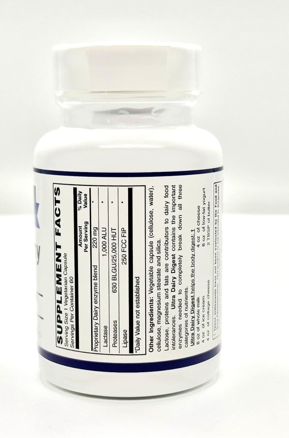 Digestive Enzyme Supplement for Lactose Intolerance & Milk Protein/Fat Digestion - GI Care Ultra Dairy Digest Formula