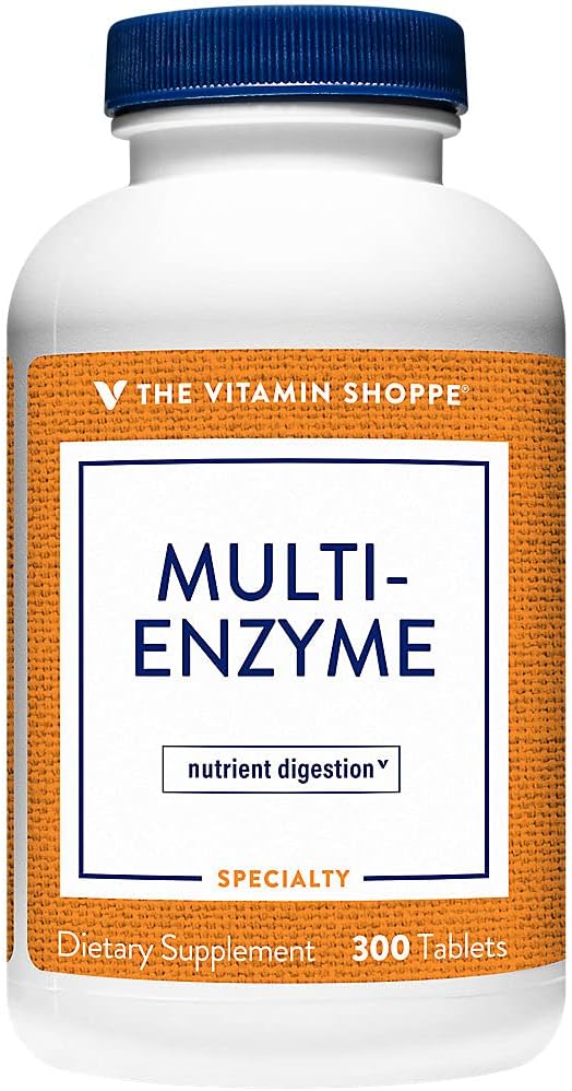 Digestive Enzyme Supplement for Protein, Carb, and Fat Absorption (300 Tablets) - The Vitamin Shoppe - BoostGo Australia
