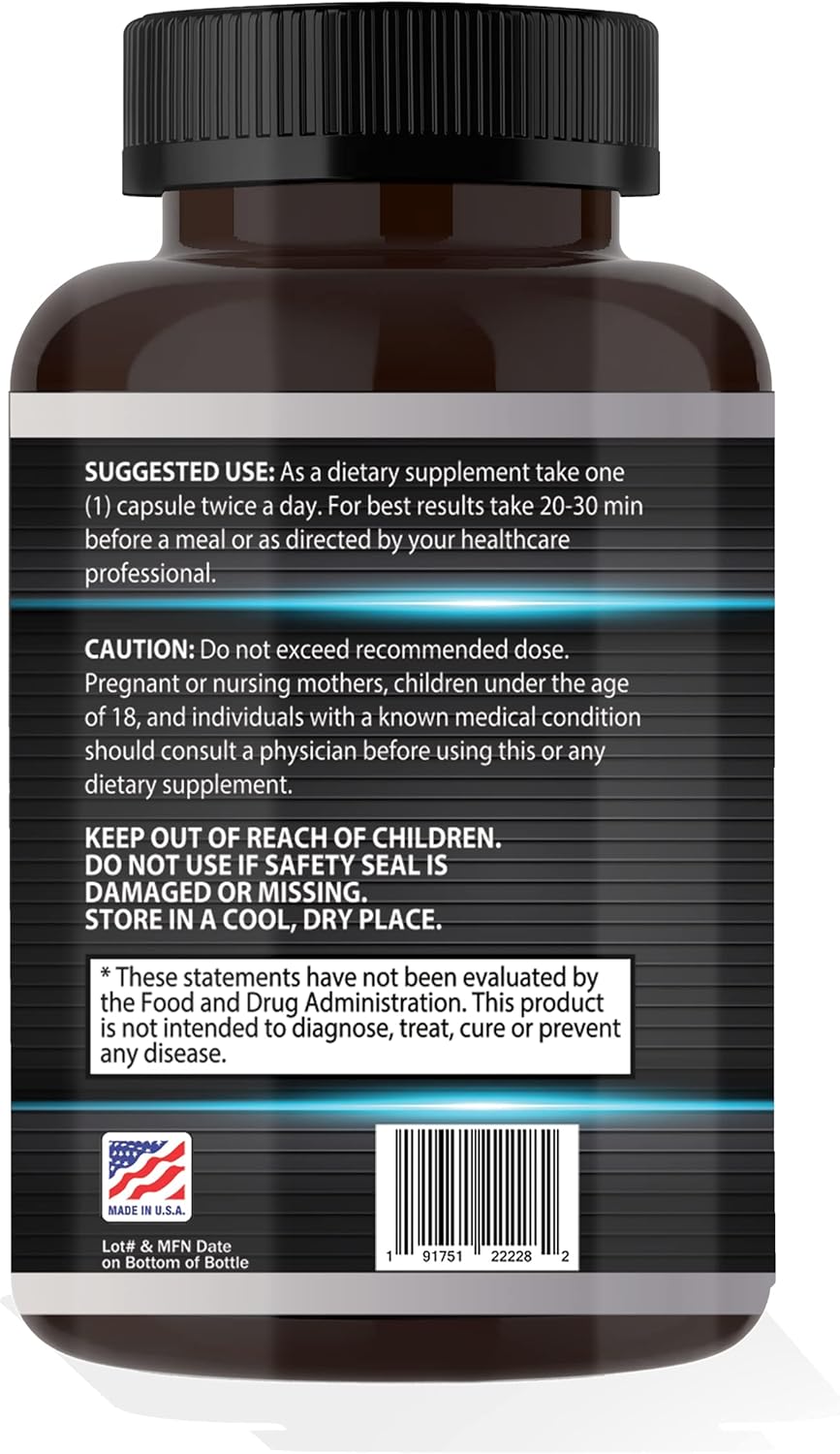 Digestive Enzymes and Probiotics Blend 60 Ct - Protease, Lipase, Lactase, Galactosidase, Acidophilus, Casei, Plantarum