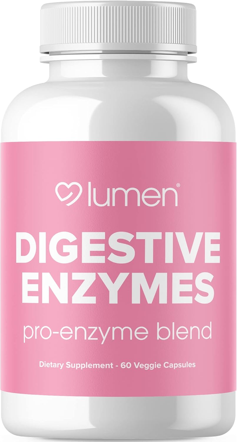 Digestive Enzymes Probiotics & Prebiotics Supplement for Healthy Digestion & Nutrient Absorption - Bloating Relief for Women & Men - 60 Vegetable Capsules