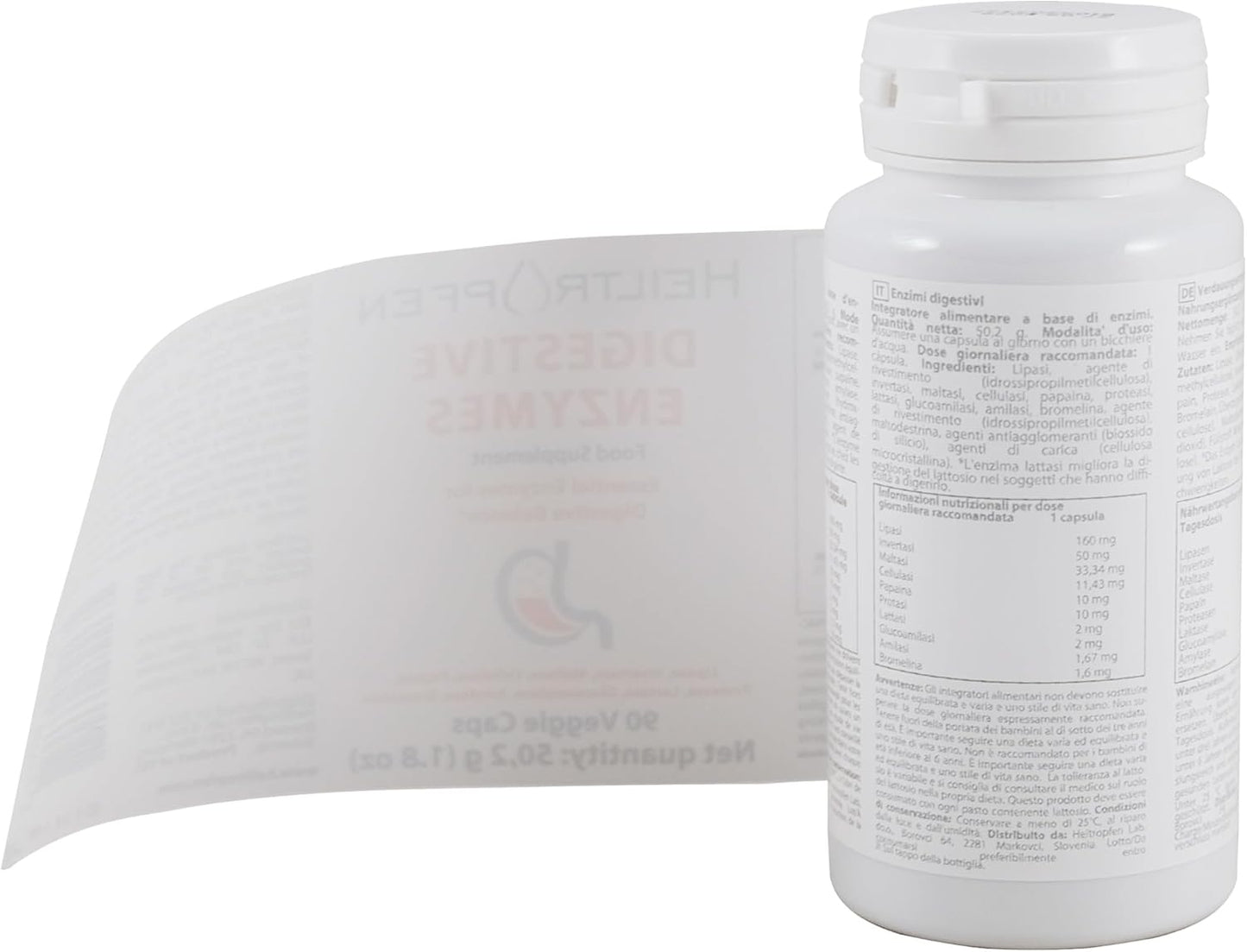 Digestive Enzymes Supplement | 90 Vegetarian Capsules | Heiltropfen