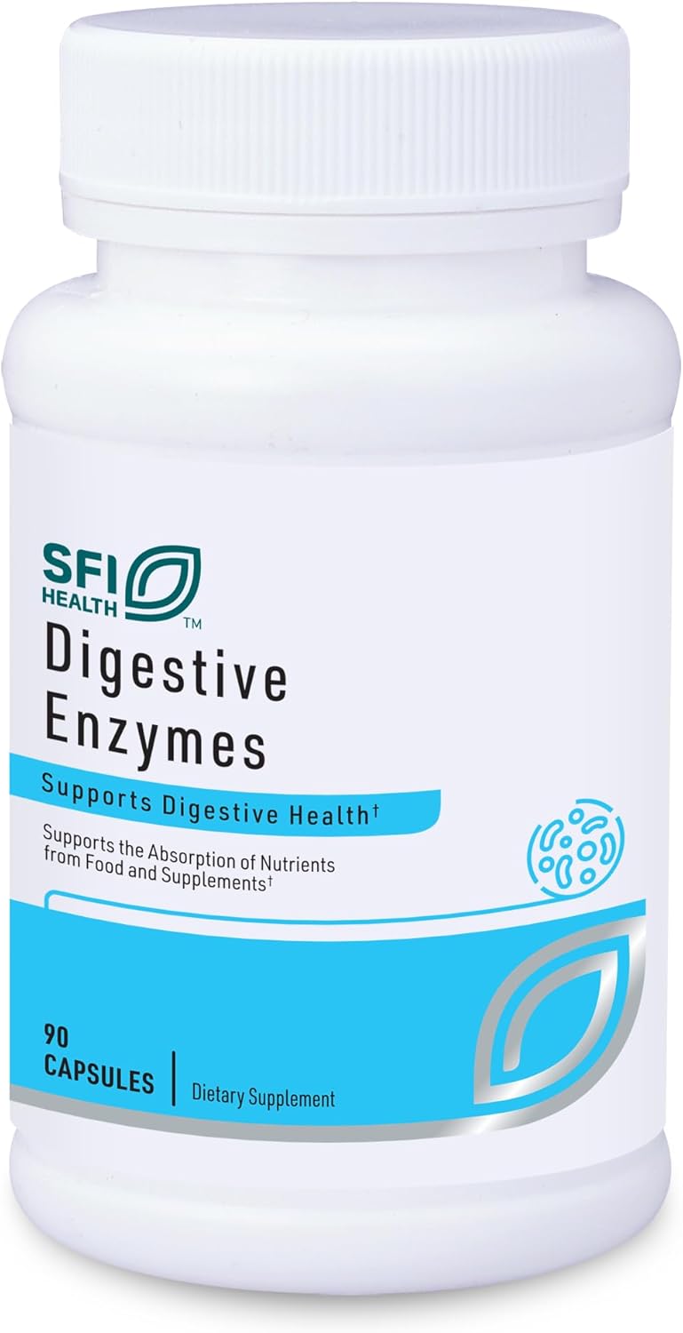 Digestive Enzymes Supplement for Gut Health - Supports Digestion with Amylase, Protease, Lactase, Cellulase & Lipase Enzymes - Helps with Bloating & Gas - 90 Capsules