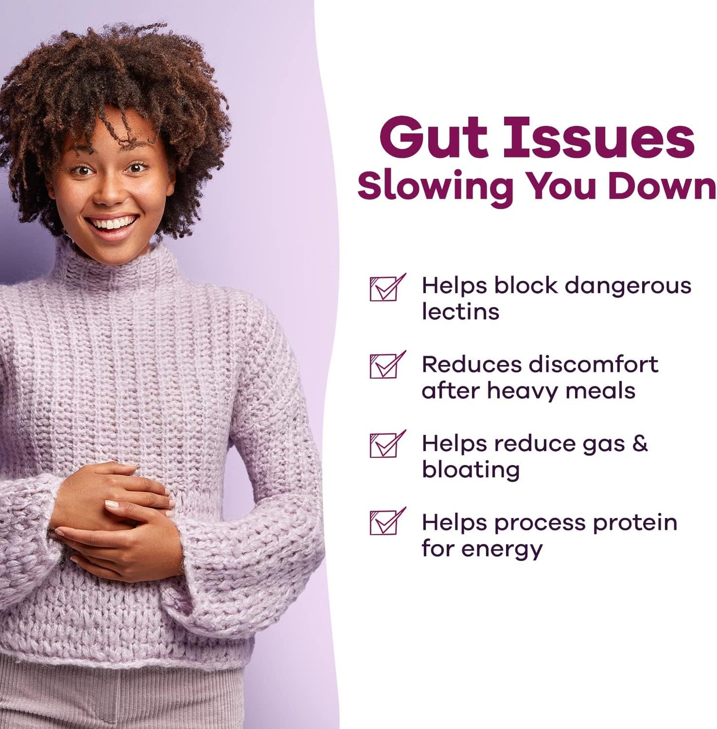 Digestive Enzymes Supplement with Prebiotics and Probiotics - Supports Gut Health, Gluten and Lactose Digestion - Plant Based Pills for Men and Women - 60 Capsules