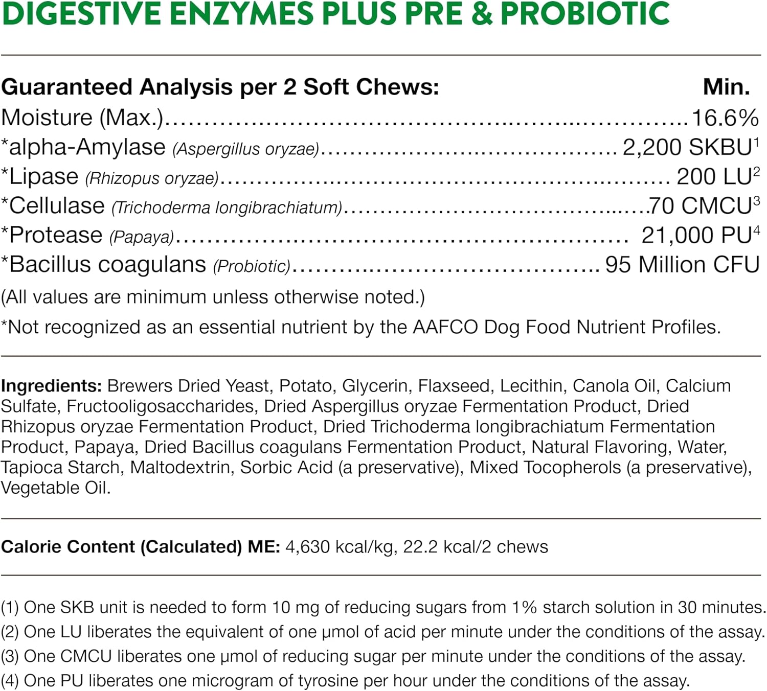 Digestive Enzymes with Probiotics and Prebiotics for Dogs and Cats - Supports Healthy Digestion and Diet Transition - 70 Soft Chews