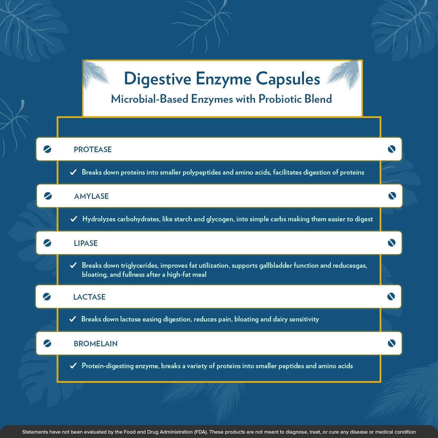 Digestive Enzymes with Probiotics for Healthy Digestion - 60 Servings, Gluten-Free, Made in USA