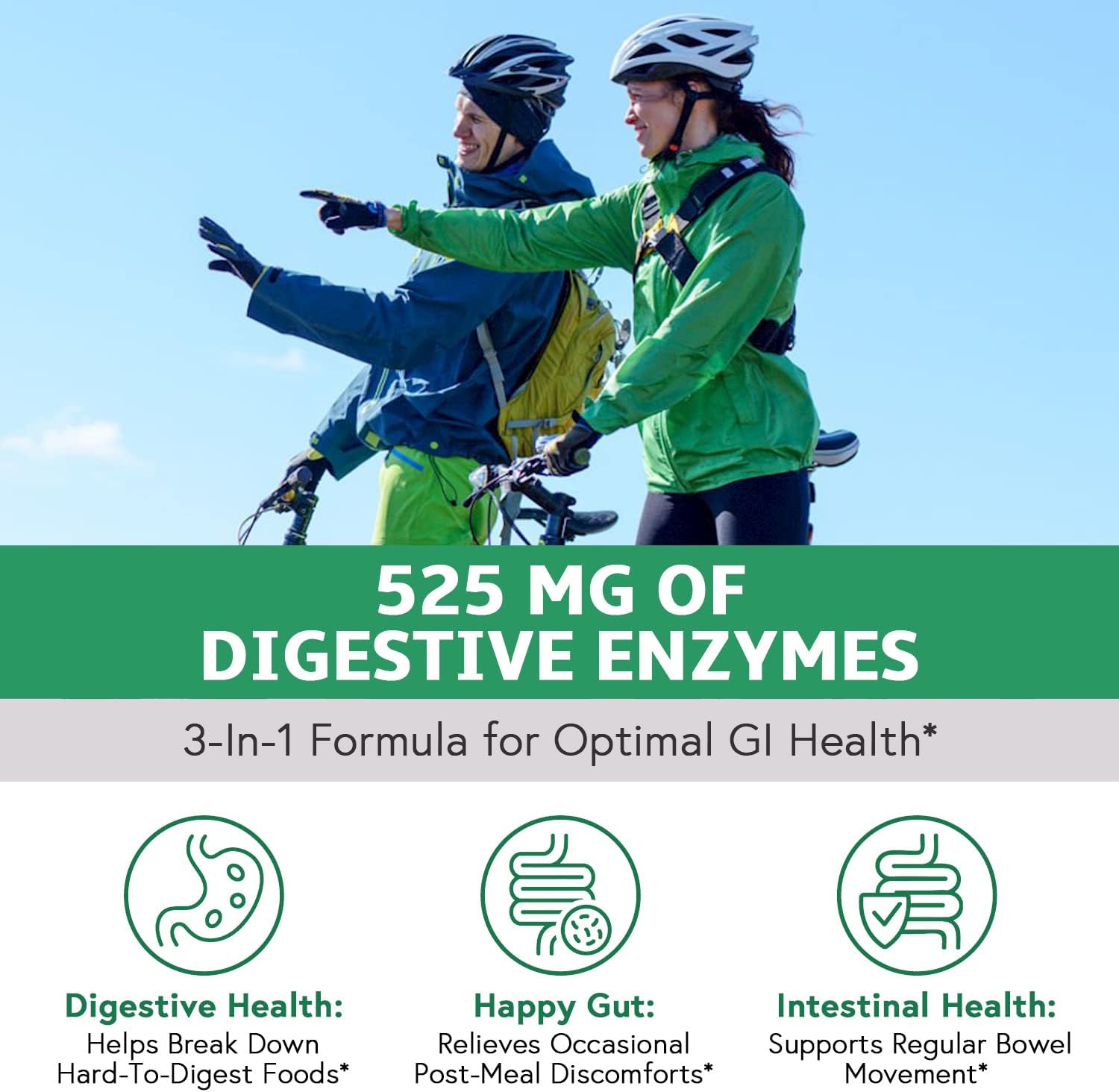 Digestive Enzymes with Probiotics & Prebiotics - Maximum Strength, 30 Capsules, Vegan & Non-GMO - Elixeed
