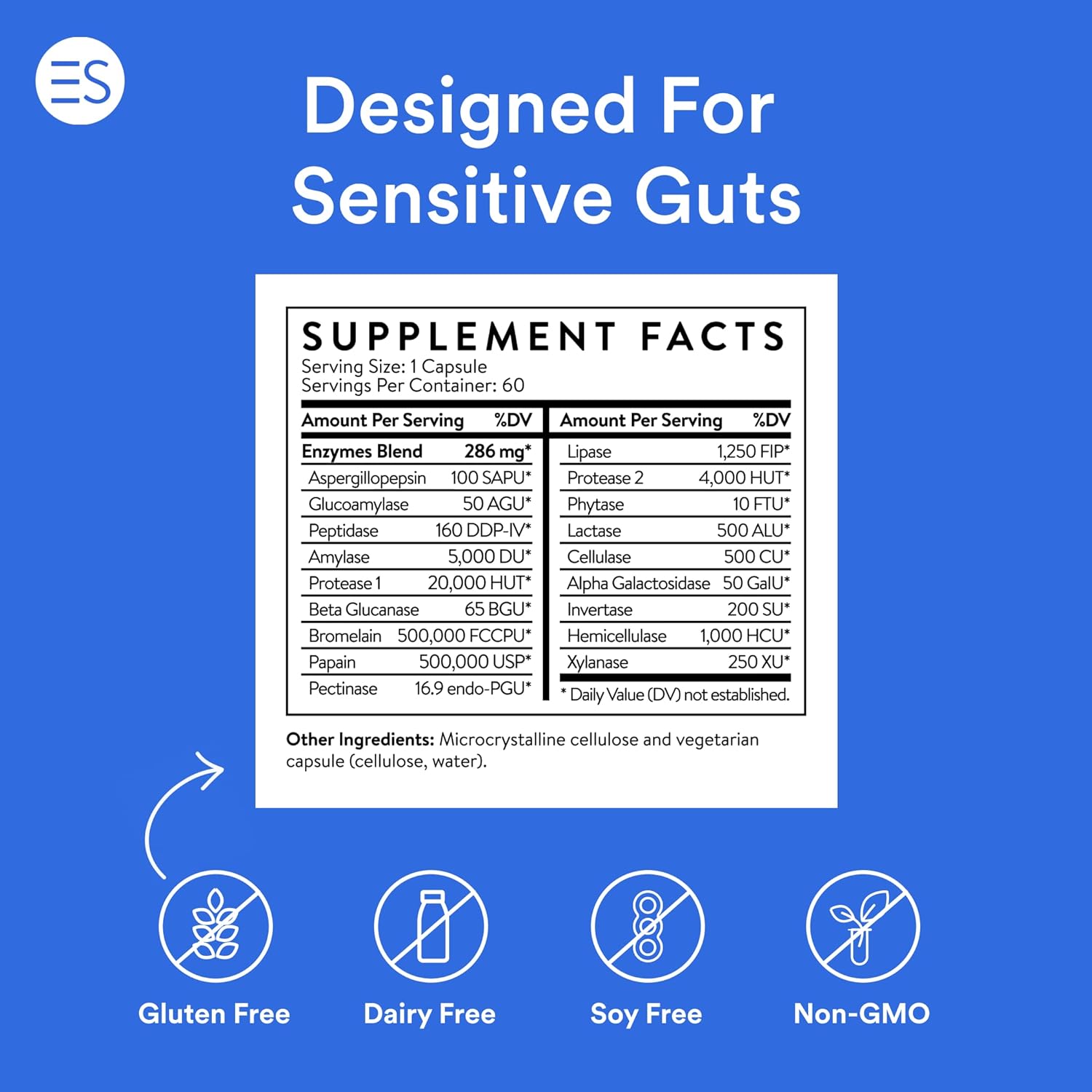 Digestive Health Bundle: Enzymes & Betaine HCL for Bloating Relief - 60 Digestive Enzymes & 120 Betaine HCL with Pepsin Tablets