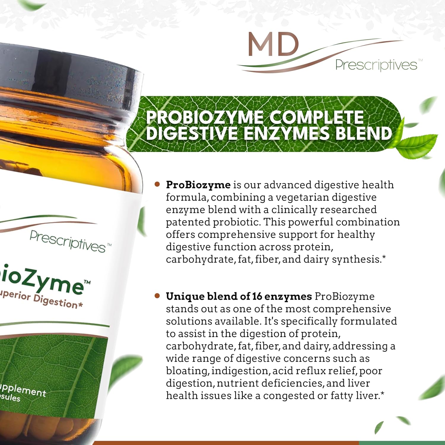 Digestive Health Bundle: PureBiotic and ProbioZyme Supplements - 60/90 Capsules for Gut Health