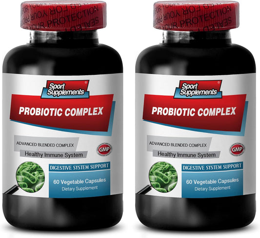 Digestive Health Probiotic Supplement with Bacillus, Bifidobacterium Lactis, and Multi Enzyme Formula - 120 Capsules