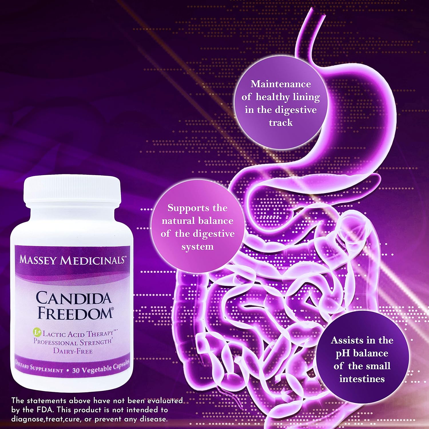Digestive Supplement for Optimal Gut Health and Probiotic Balance - MASSE' Formula