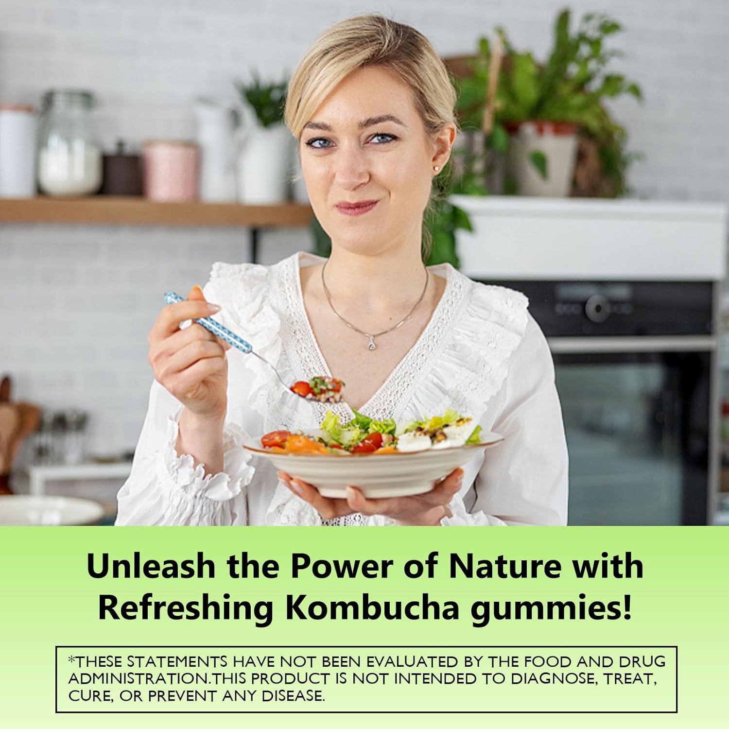 Digestive Support Gummies with Prebiotics, Fiber, and Pomegranate Juice - 120 Gummies for Gut Health (2 Month Supply)