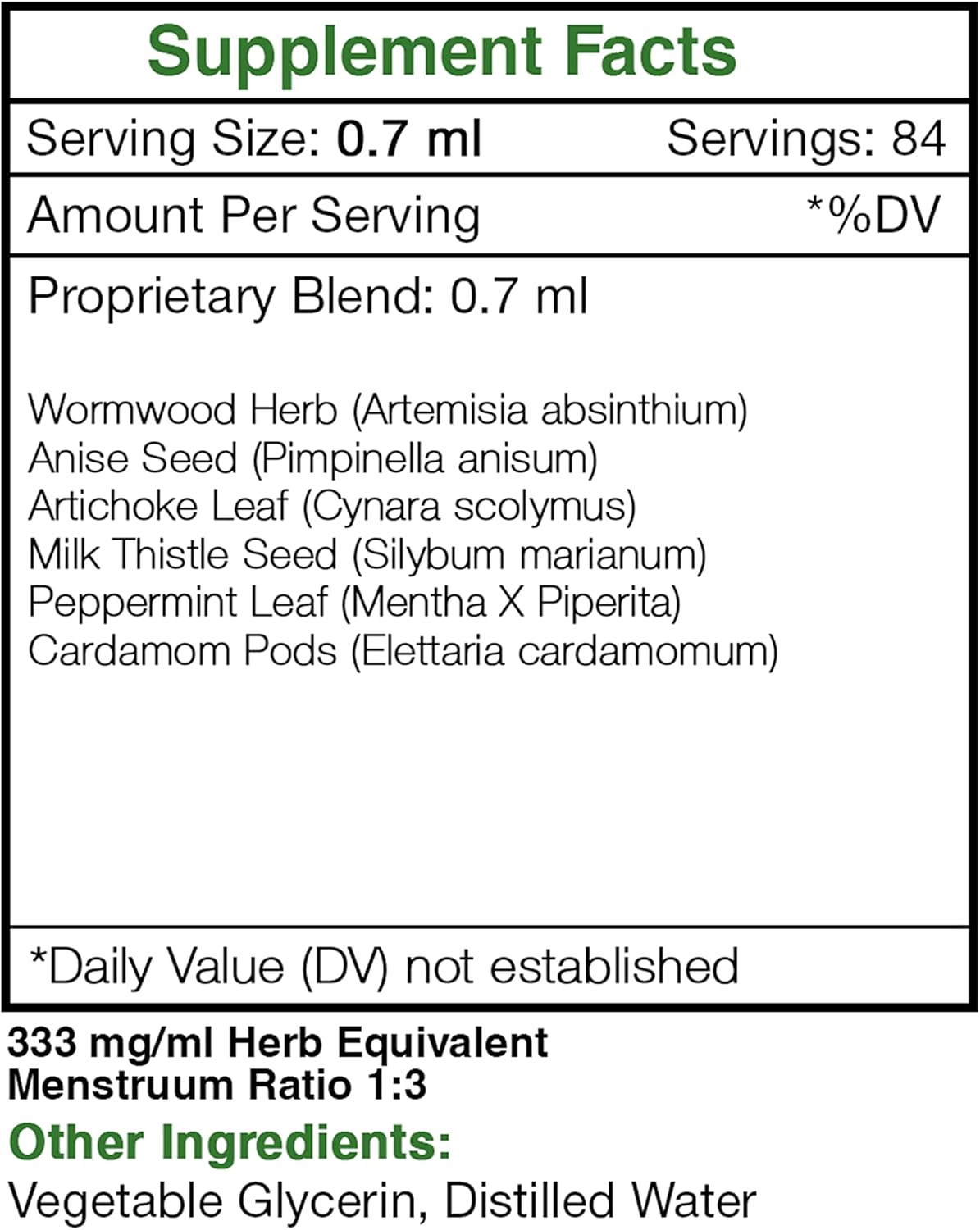 Digestive Support Herbal Supplement Liquid Extract - Alcohol-Free Formula for Healthy Digestion (2 fl oz) by Secrets of the Tribe