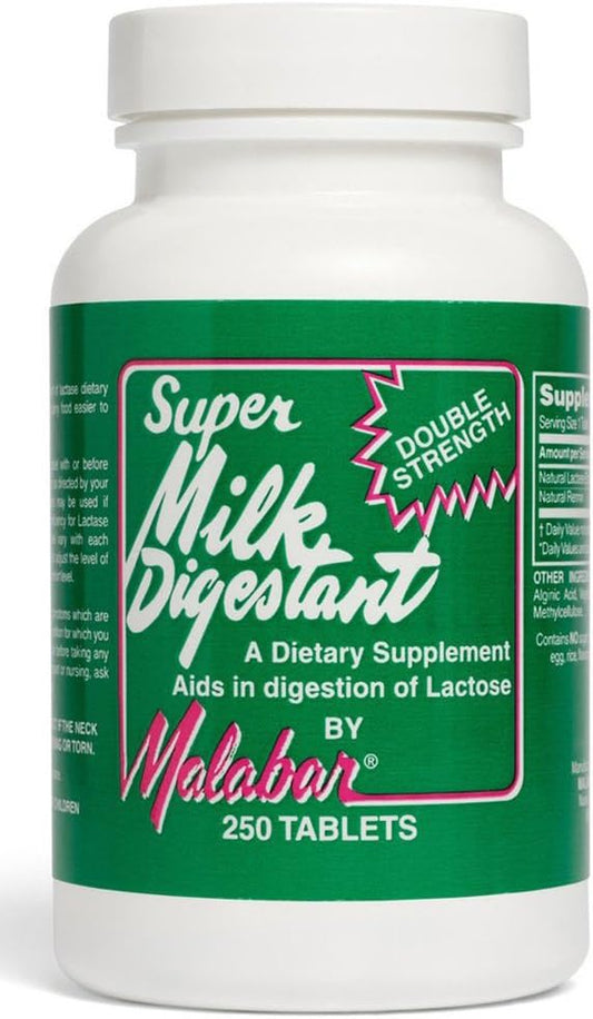 Digestive Support Supplement - Malabar Super Milk Digestant - 250 Tablets