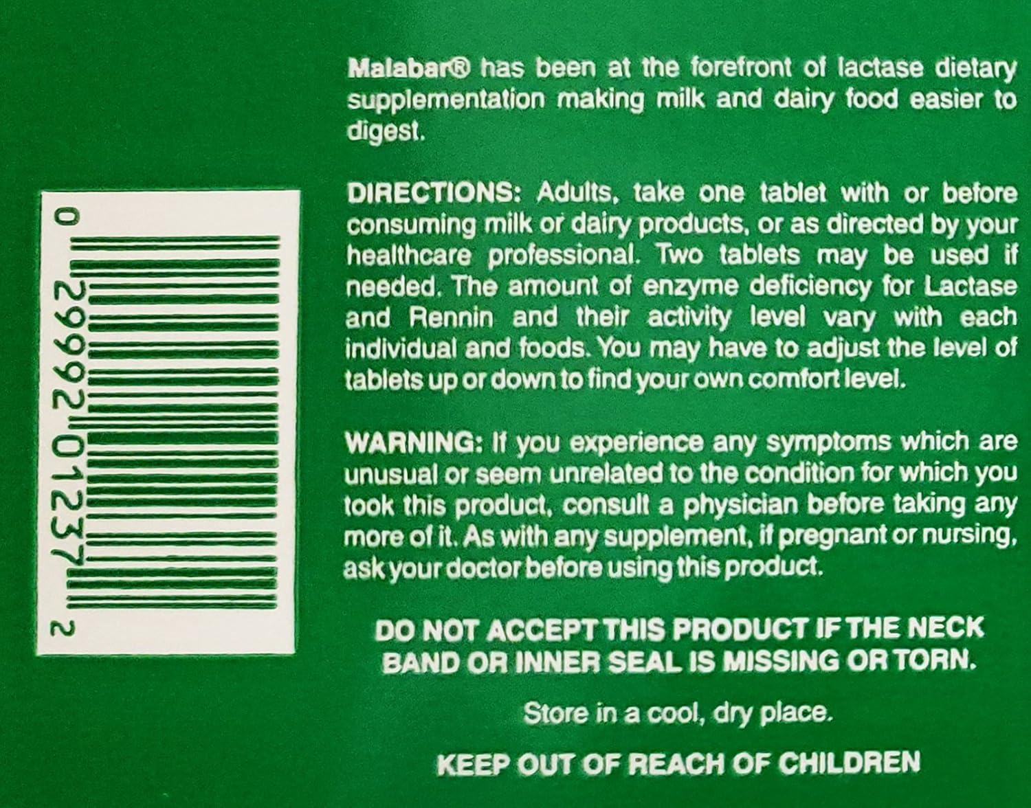 Digestive Support Supplement - Malabar Super Milk Digestant - 250 Tablets