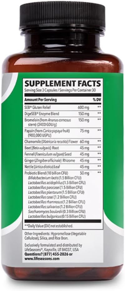 Digestivi-T: Enzyme & Probiotic Supplement for Gut Health - Supports Immune Function, Relieves Bloating - 90 Capsules