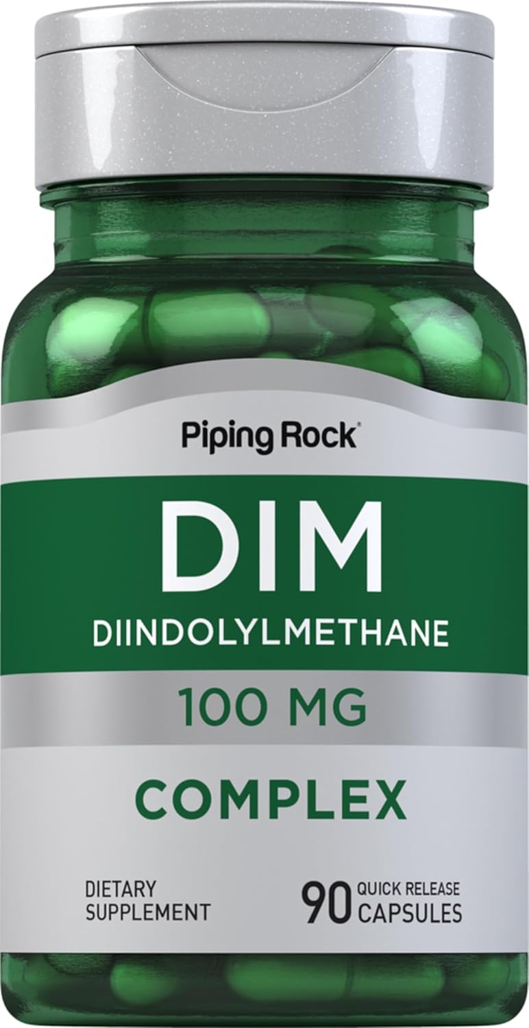 Diindolylmethane (DIM) Supplement 100mg - 90 Capsules for Women & Men - Non-GMO, Gluten Free