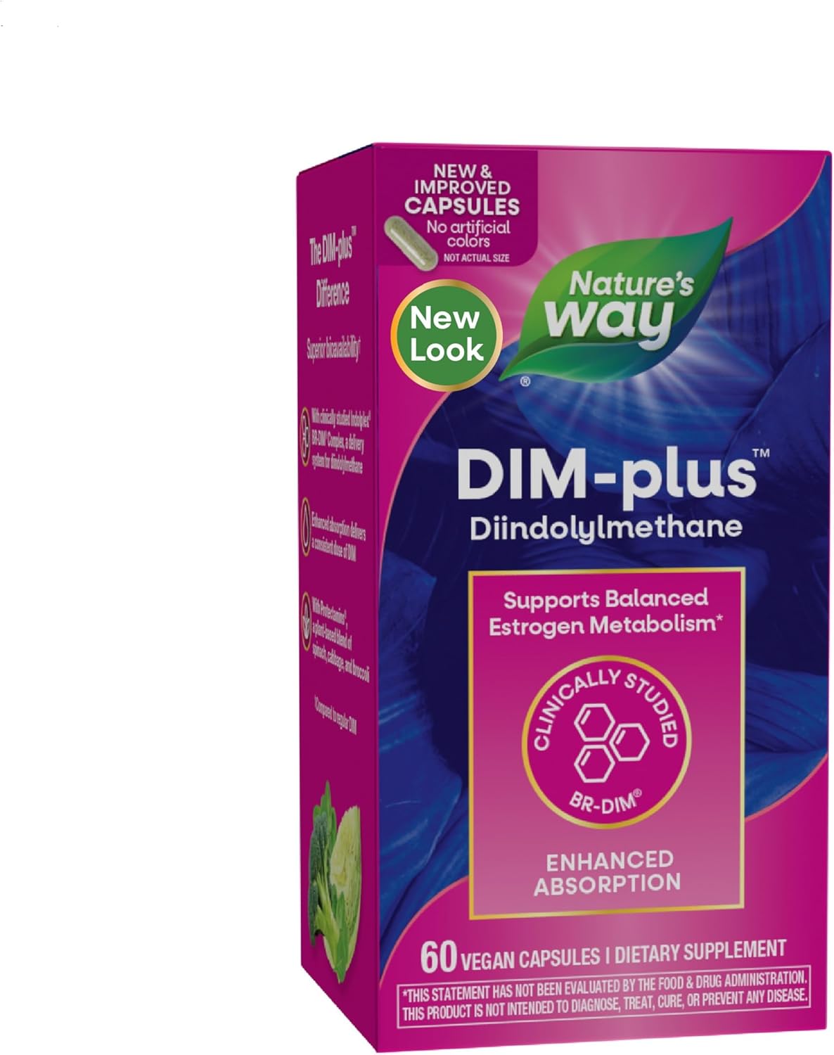 DIM-Plus Supplement for Balanced Estrogen Metabolism - 60 Vegan Capsules