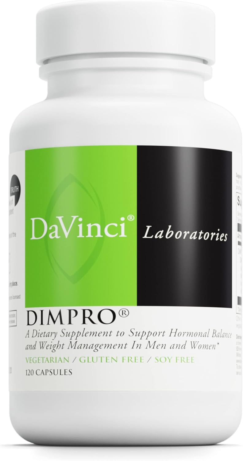 DIMPro 75mg Capsules for Hormonal Balance & Estrogen Metabolism - Gluten-Free - 120 Servings