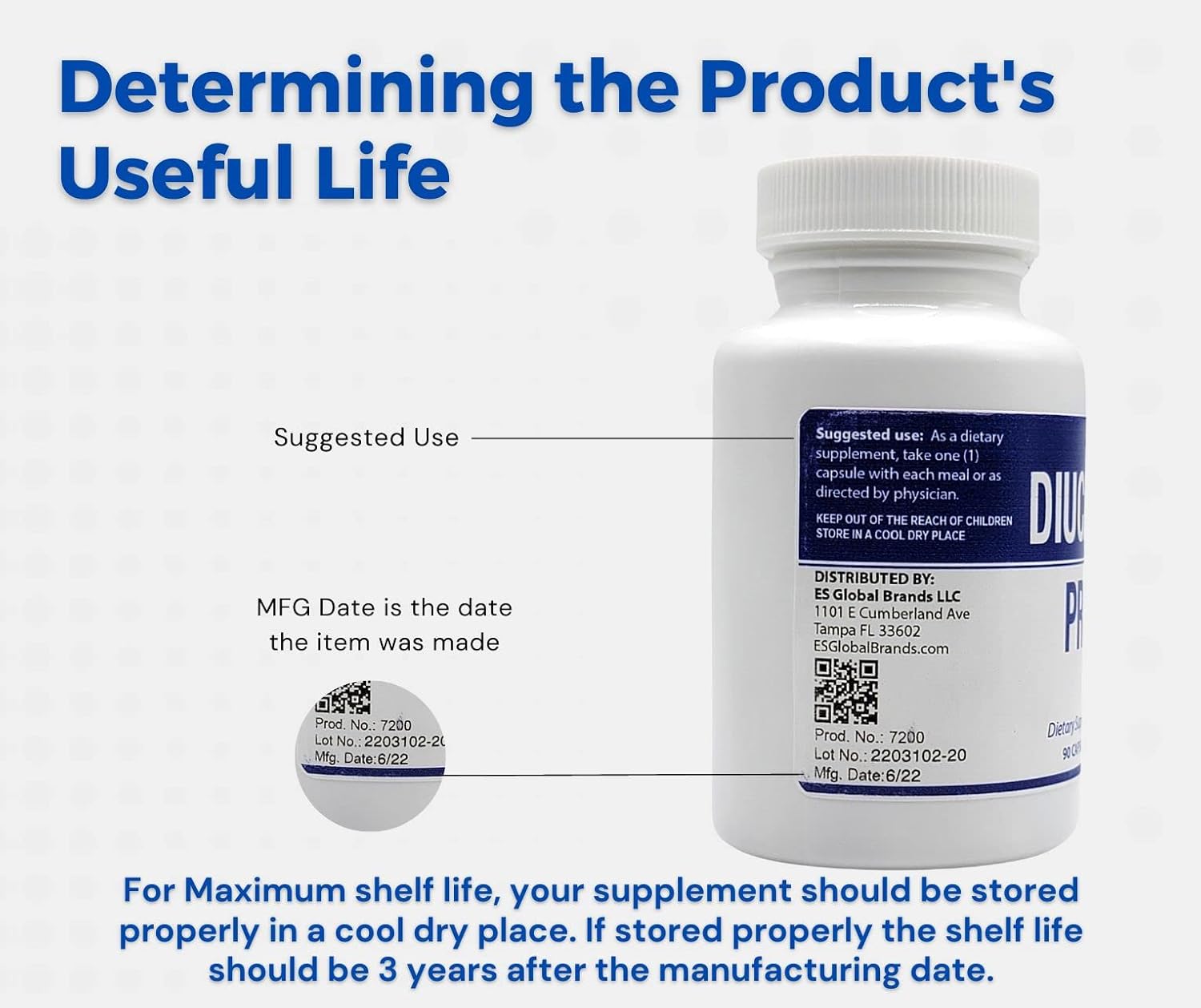 DIUCAPS PRO 90 Capsules - Vitamin and Amino Acid Blend with C, B5, B6, L Phenylalanine - Legere Pharmaceuticals