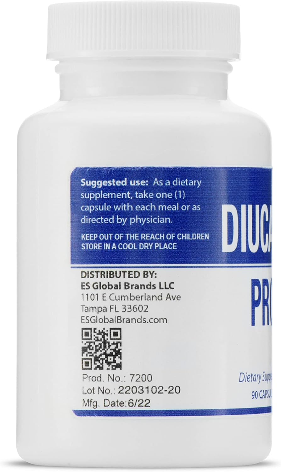 DIUCAPS PRO 90 Capsules - Vitamin and Amino Acid Blend with C, B5, B6, L Phenylalanine - Legere Pharmaceuticals