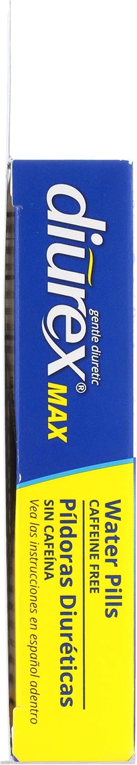 Diurex Max - Caffeine-Free Diuretic Water Pills, Maximum Strength for Bloating Relief, 96 Count (2 Pack)