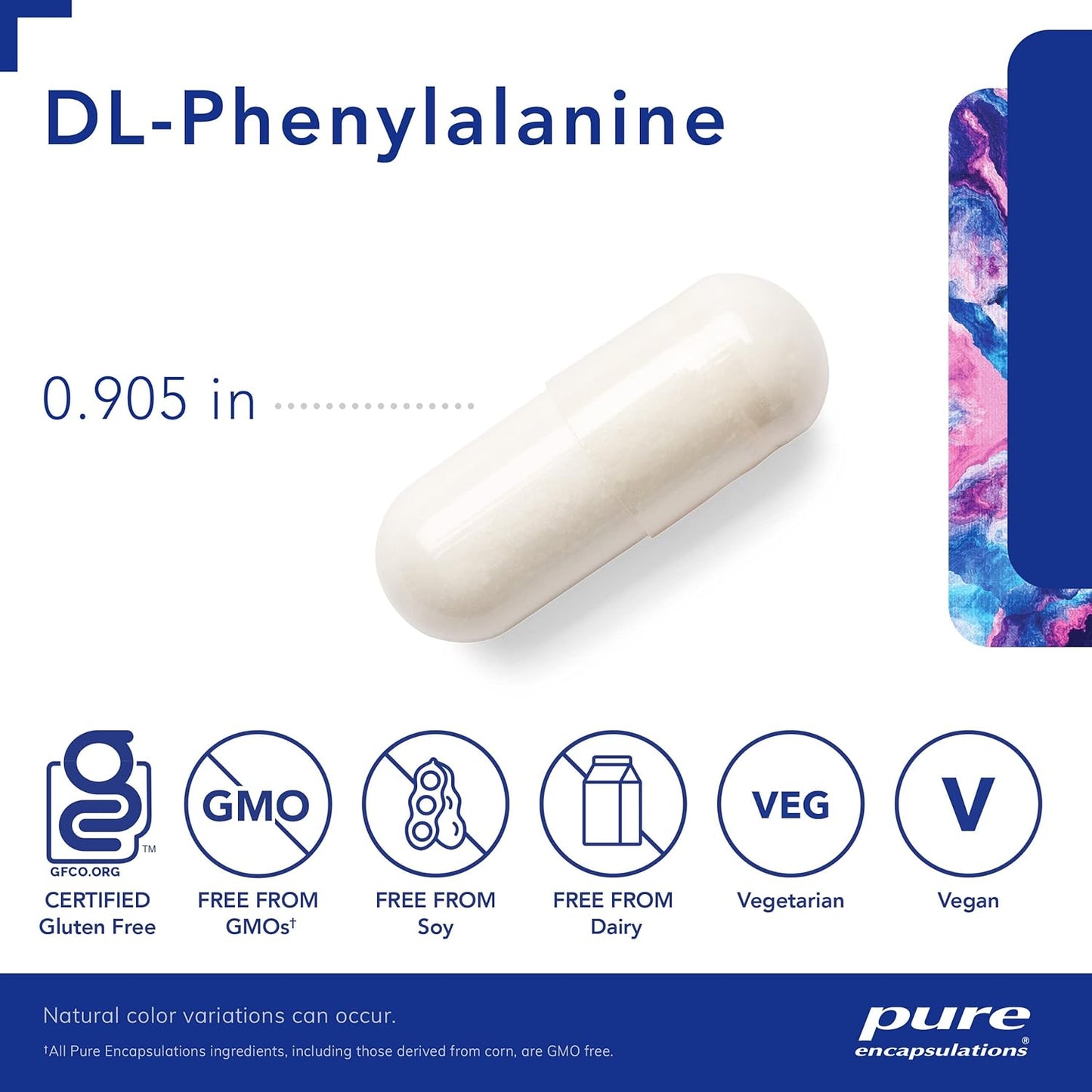DL-Phenylalanine Amino Acid Supplement for Memory, Focus, Joints, Muscles, Cognitive Support - 180 Capsules