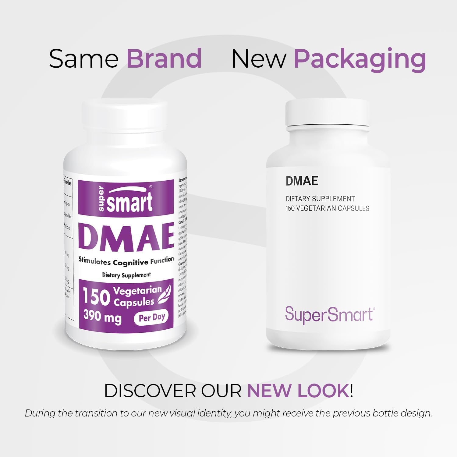DMAE Bitartrate Supplement - 390mg Per Day - Choline Production - Non-GMO & Gluten Free - 150 Vegetarian Capsules