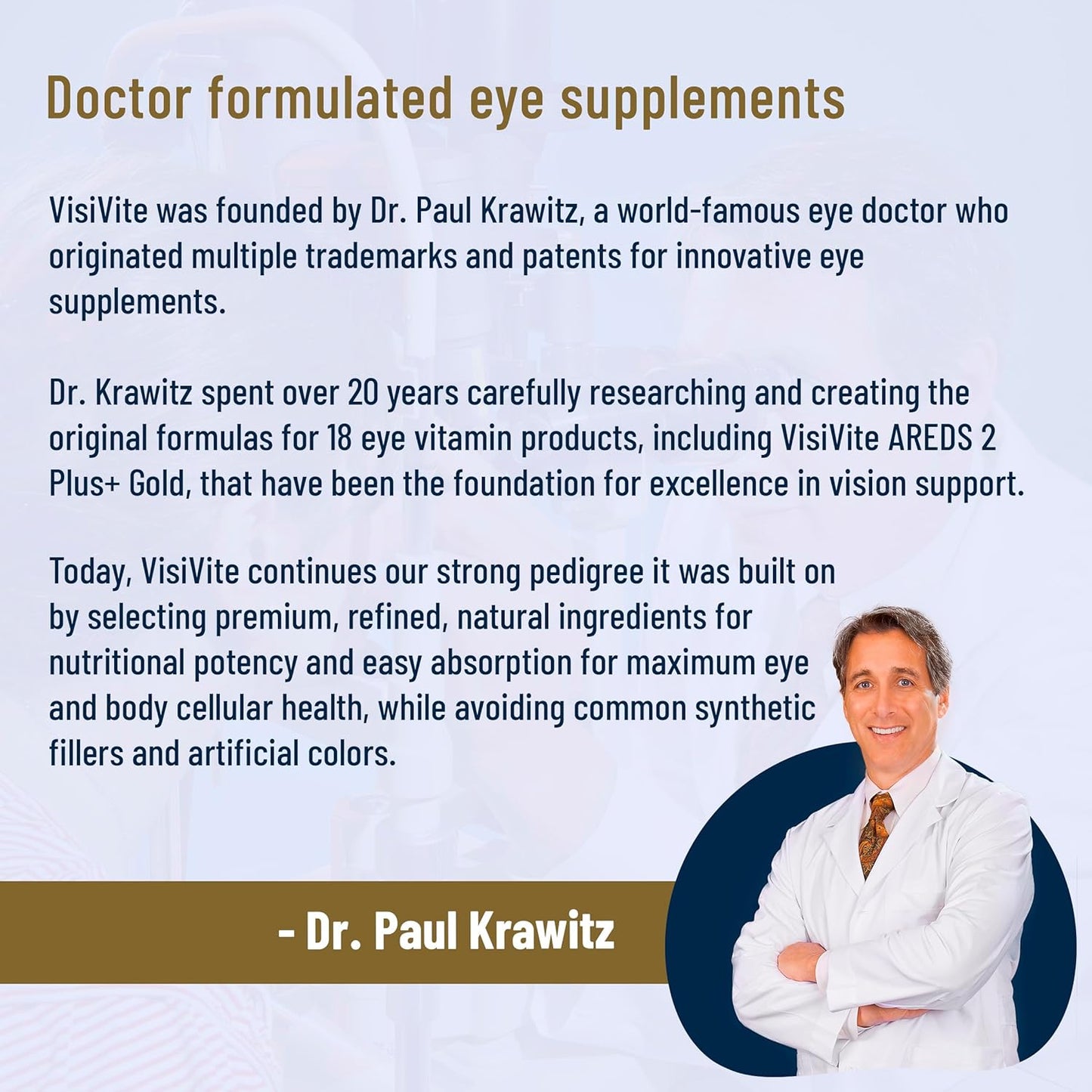 Doctor Formulated AREDS 2 Plus Eye Vitamins with Zeaxanthin, Lutein, Bilberry, and Grape Seed Extract - Macular Health Formula - 60 Capsules