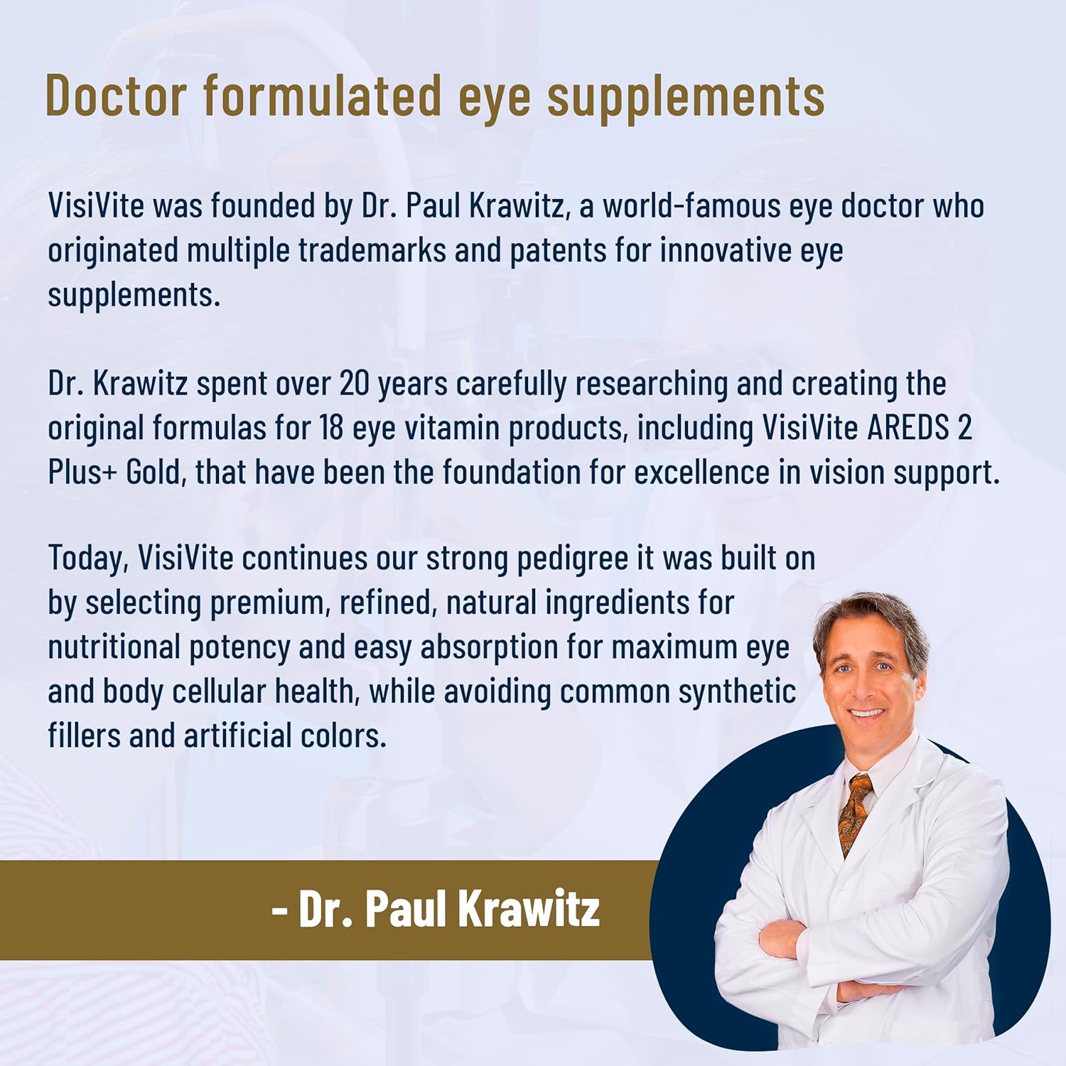 Doctor Formulated AREDS 2 Plus Eye Vitamins with Zeaxanthin, Lutein, Bilberry, and Grape Seed Extract - Macular Health Formula - 60 Capsules