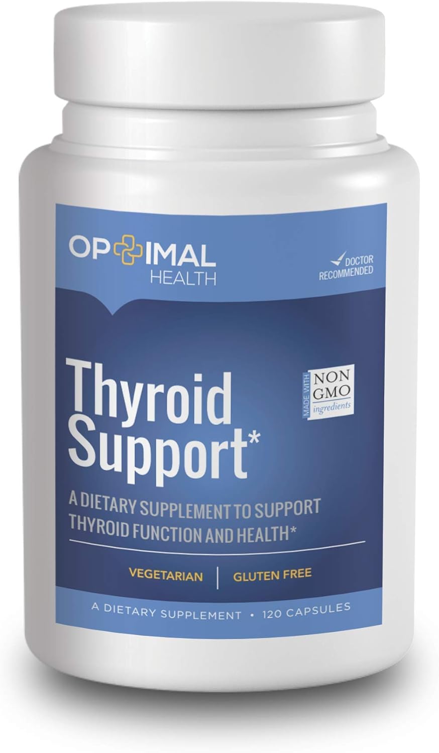 Doctor Formulated Thyroid Support Supplement with Iodine for Optimal Health - Boost Metabolism, Energy, Focus, and Weight Loss - Vegetarian and Gluten Free Formula