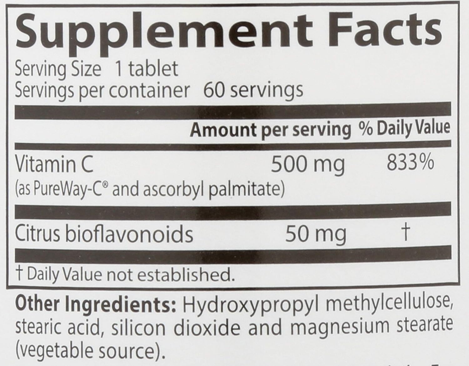 Doctor's BEST 12-Hour PureWay-C Vitamin C 500mg: Immune System Support & Antioxidant - 120 Tablets